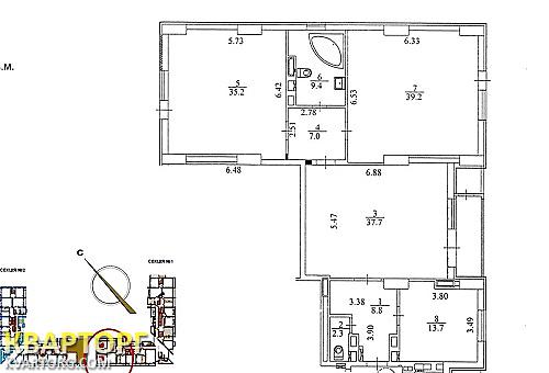 Sell 3-room apartment. Киев,  Щорса — photo 2
