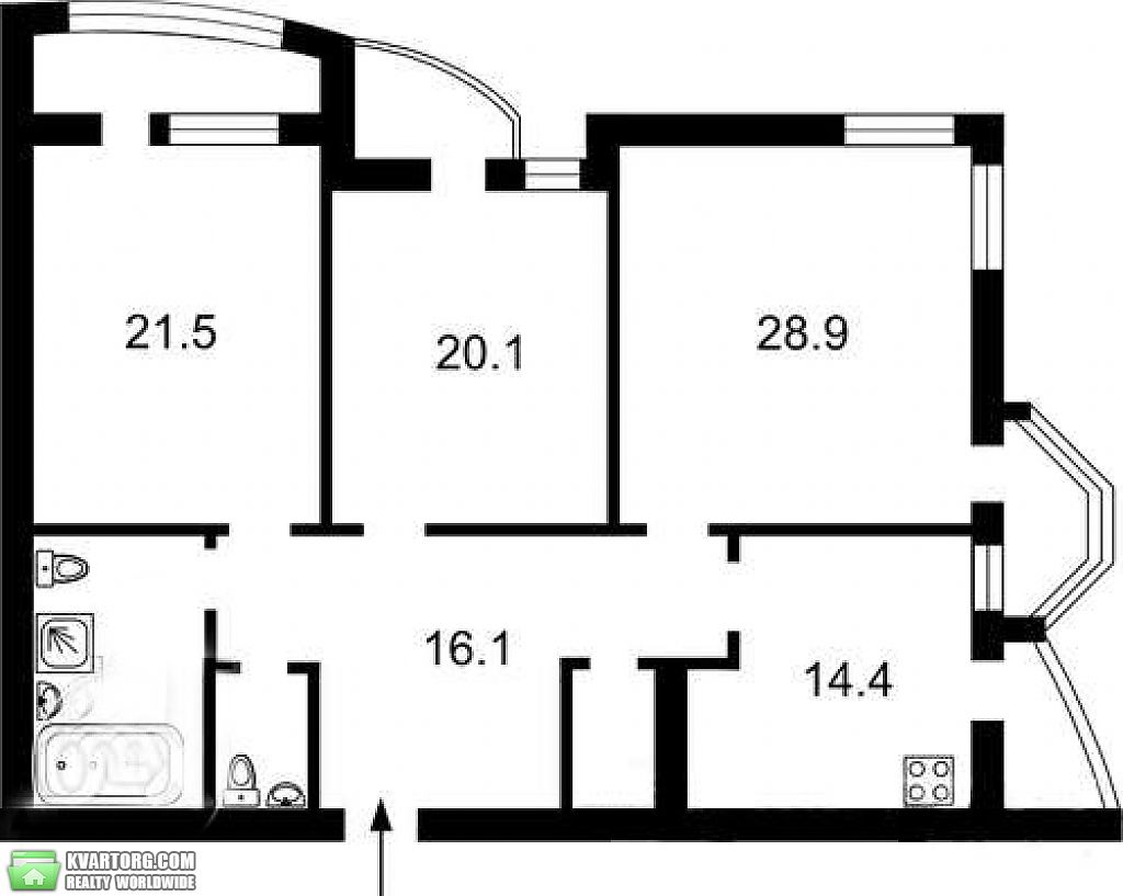 Sell 3-room apartment. Киев,  Львовская — photo 2