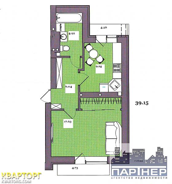 продам 1-комнатную квартиру. Киевская обл.,  10-я линия  - фото 3