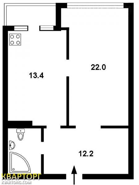 Sell 1-room apartment. Киев, Ямская — photo 2