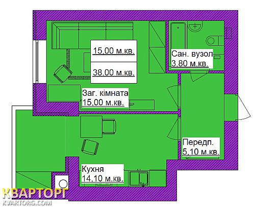 продам 1-комнатную квартиру. Киев,  Большая Окружная - фото 6