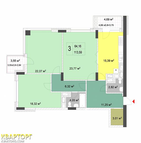Sell 3-room apartment. Киев,  Драгомирова — photo 1