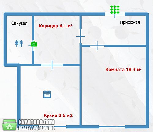 продам 1-комнатную квартиру. Одесса,  Пастера / Торговая - фото 6