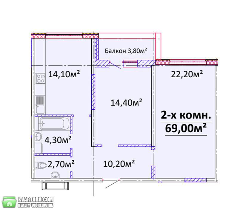 Sell 2-room apartment. Одесса,  Гагарина пр — photo 3