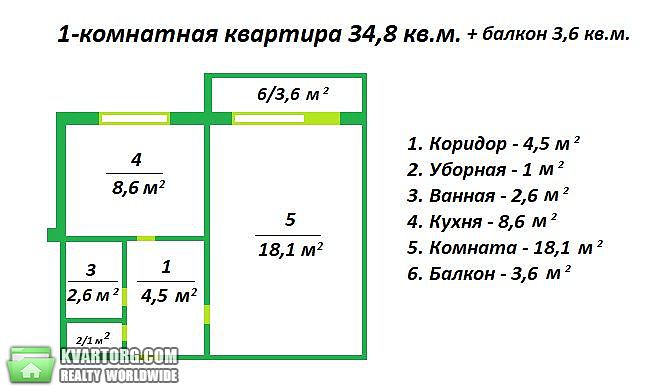 Sell 1-room apartment. Киев,  Героев Днепра — photo 6