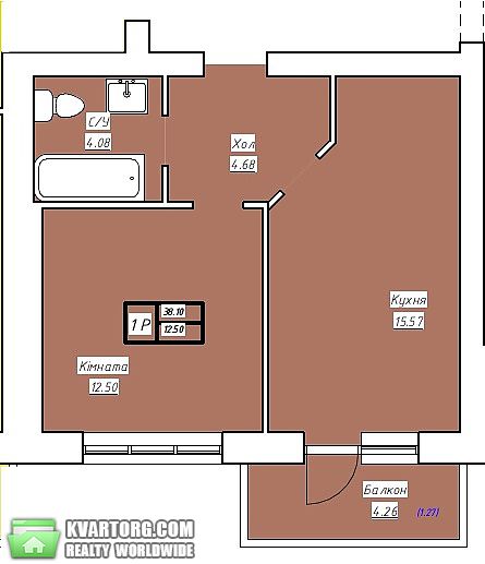Sell 1-room apartment. Киев,  Большая Окружная — photo 2