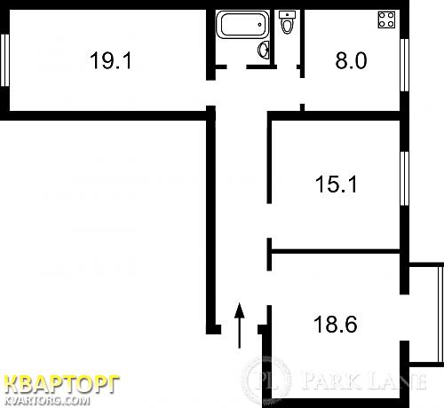 Sell 3-room apartment. Киев,  Киквидзе — photo 2