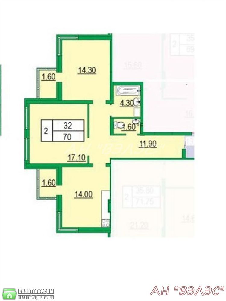 Sell 2-room apartment. Киев, Вильямса — photo 2
