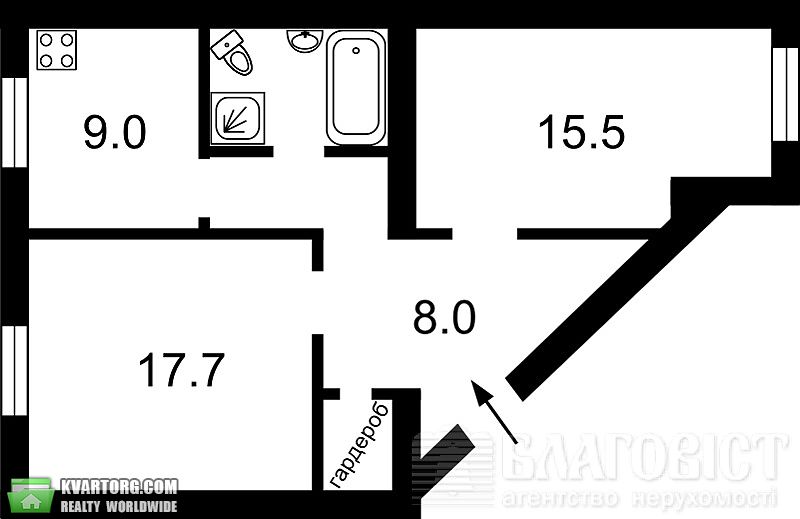 Sell 2-room apartment. Киев,  Большая Васильковская — photo 7