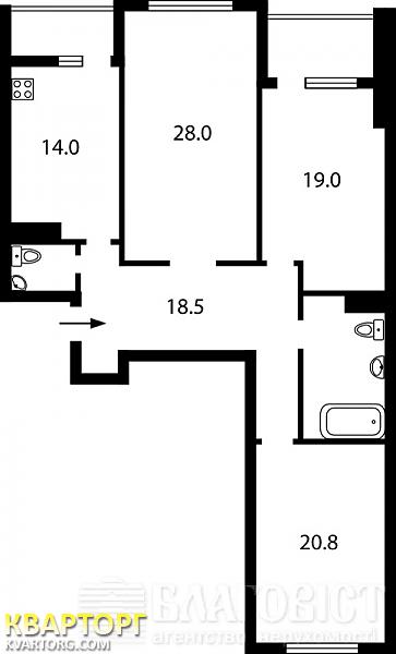 Sell 3-room apartment. Киев,  Драгомирова — photo 2