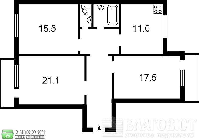 Sell 3-room apartment. Киев,  Большая Васильковская — photo 7
