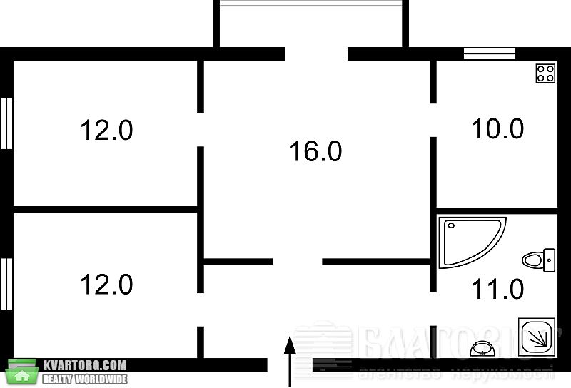 Sell 3-room apartment. Киев,  Победы пр — photo 2