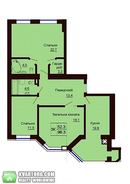 Sell 3-room apartment. Киев, Большая Окружная — photo 10