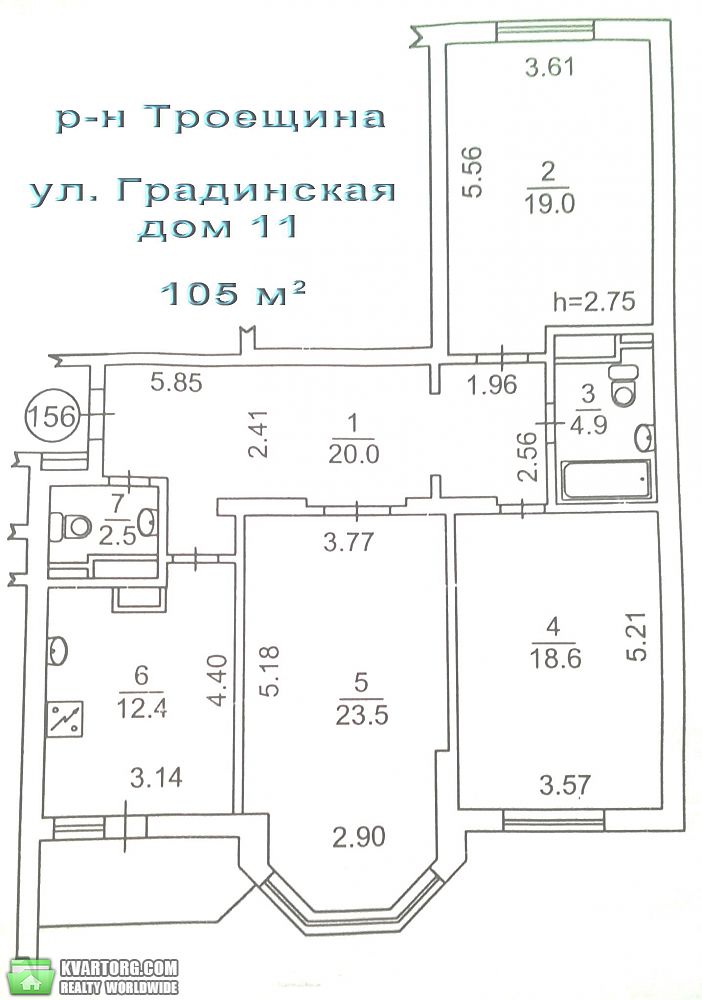 Sell 3-room apartment. Киев, Градинская — photo 7