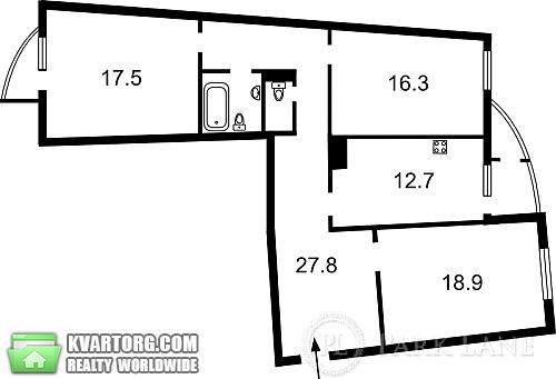 Sell 3-room apartment. Киев, Днепровская наб — photo 3