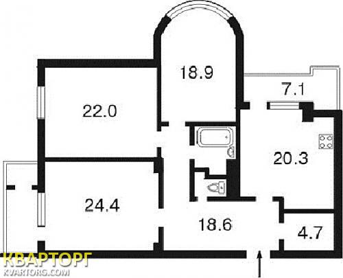 Sell 3-room apartment. Киев,  Давыдова бул — photo 3