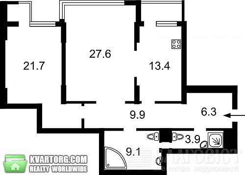 Sell 2-room apartment. Киев, Червонозоряний пр — photo 3