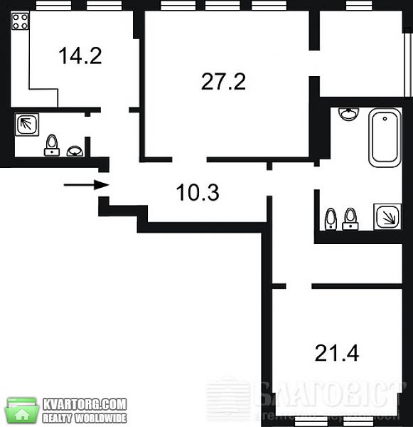Sell 2-room apartment. Киев, Дружбы Народов бул — photo 2