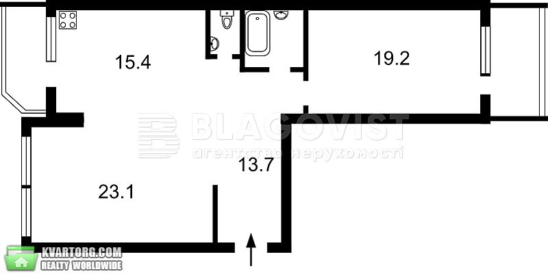 Rent out 2-room apartment. Киев,  Коломиевский пер — photo 9