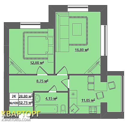 Sell 2-room apartment. Киев, Мира — photo 4