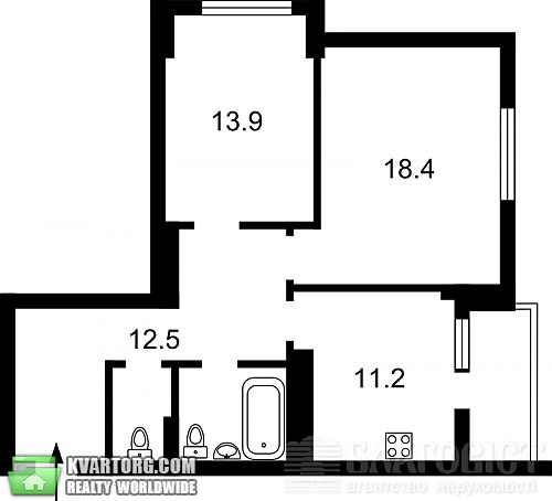 Sell 2-room apartment. Киев, Моторный пер — photo 4