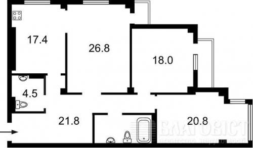Sell 3-room apartment. Киев, Шумского Юрия — photo 2