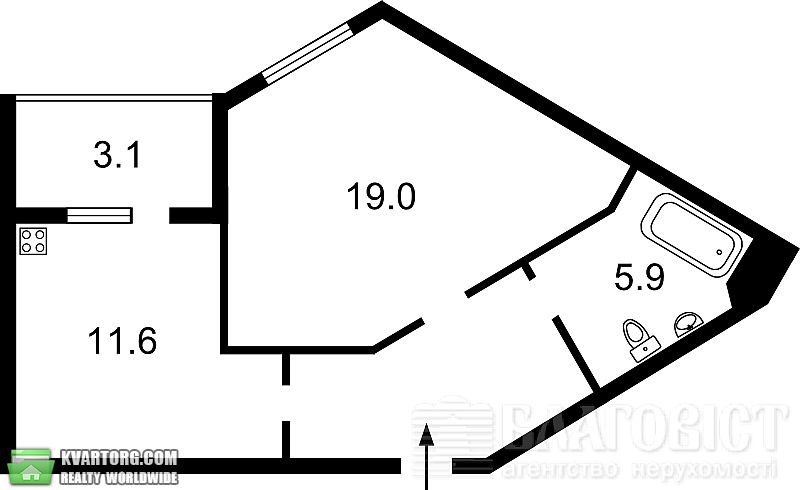 Sell 2-room apartment. Киев,  Бажана — photo 8