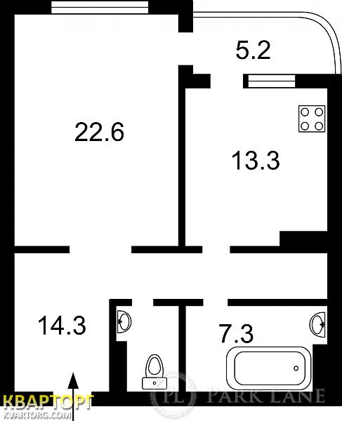Sell 2-room apartment. Киев,  Ахматовой — photo 2