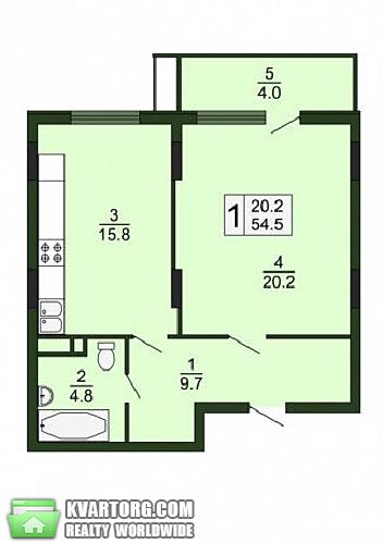 Sell 1-room apartment. Киев,  Ломоносова — photo 4