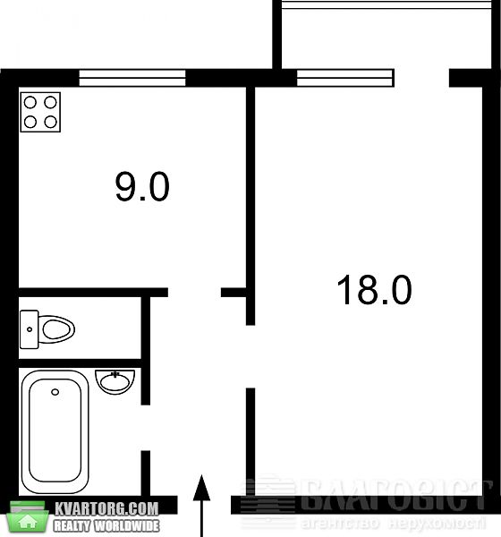 Sell 1-room apartment. Киев, Шота Руставели — photo 2