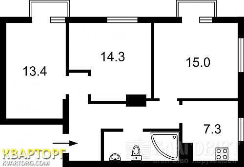 Sell 3-room apartment. Киев,  Цитадельная — photo 2