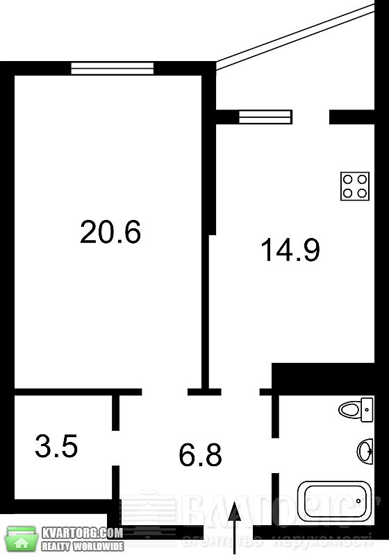 Sell 1-room apartment. Киев,  Урловская — photo 2
