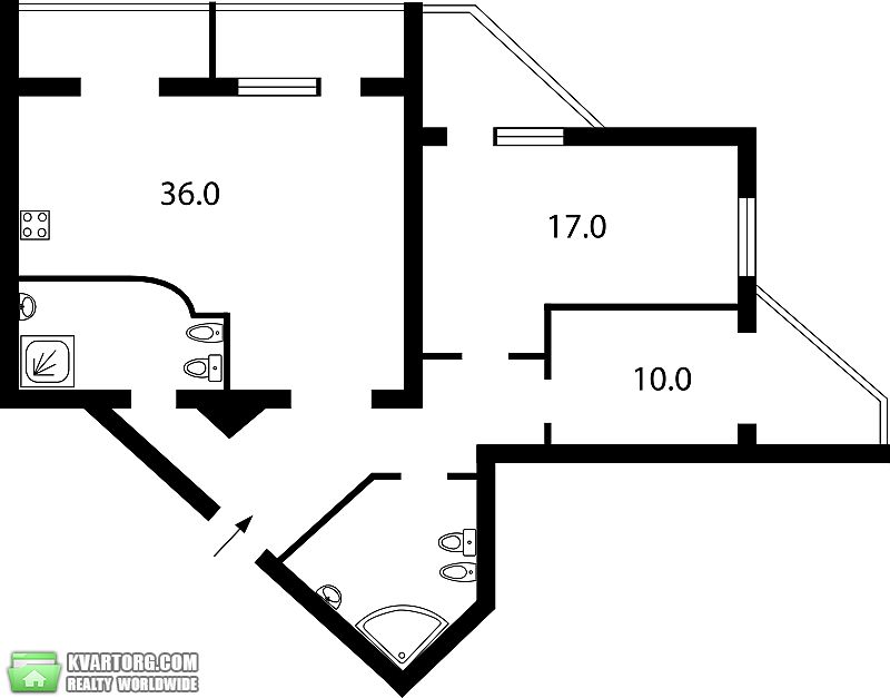 Sell 2-room apartment. Киев,  Драгоманова — photo 5