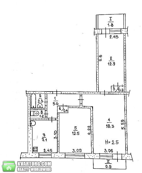 Sell 3-room apartment. Днепропетровск, Ватутина — photo 2