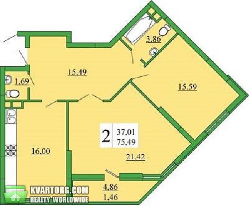 Sell 2-room apartment. Киев,  Ломоносова — photo 2