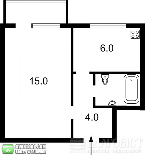 продам 1-комнатную квартиру. Киев,  Харьковское шоссе - фото 2