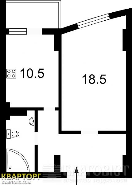 Sell 1-room apartment. Киев,  Победы пр — photo 2