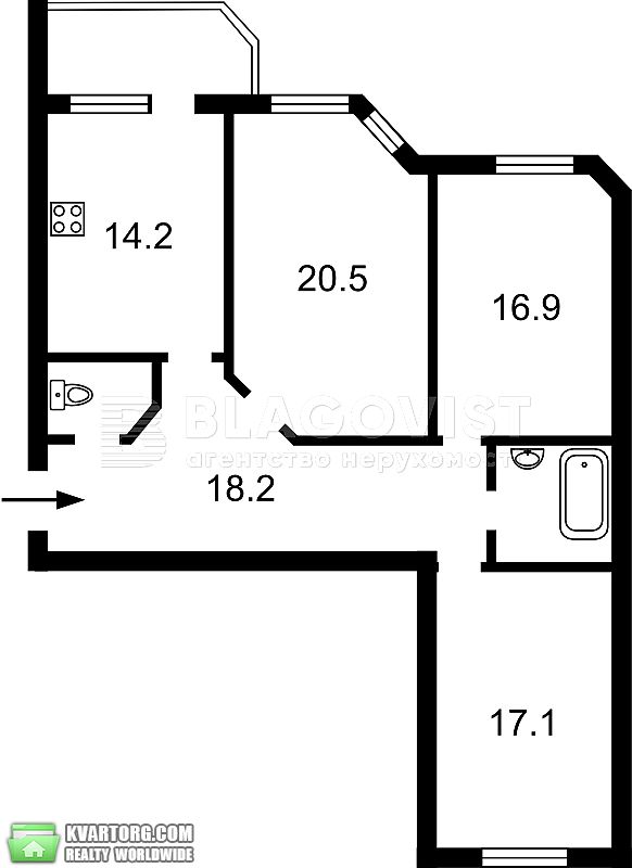 Sell 3-room apartment. Киев, голосіївський проспект — photo 4