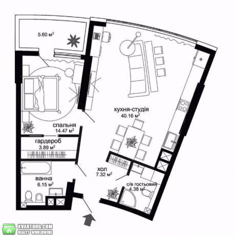 Sell 1-room apartment. Киев,  Лейпцигская — photo 7