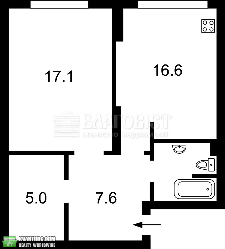 Sell 2-room apartment. Киев,  Вильямса — photo 3