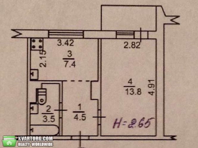 Sell 1-room apartment. Киев,  Приречная — photo 7