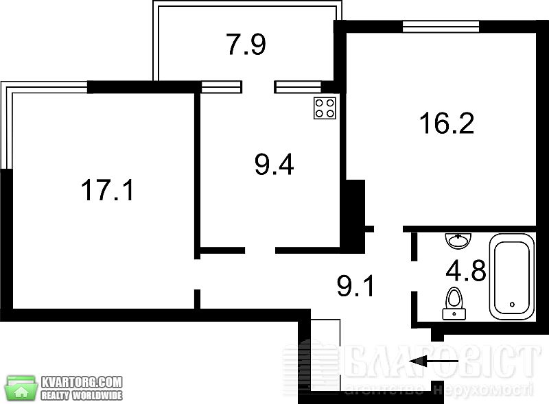 Sell 2-room apartment. Киев,  Петрицкого — photo 1