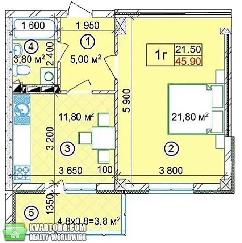 Sell 1-room apartment. Киев,  Строителей — photo 7