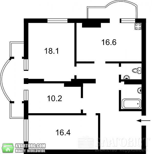 Sell 3-room apartment. Киев, Жилянская — photo 10