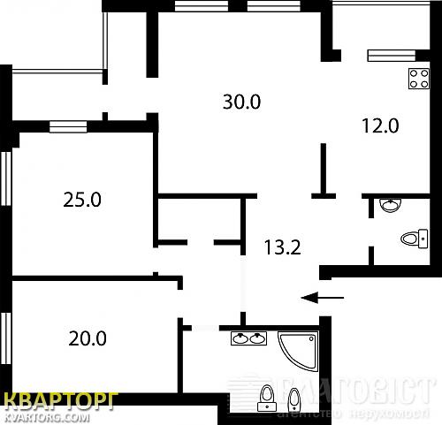 Sell 3-room apartment. Киев,  Срибнокильская — photo 2