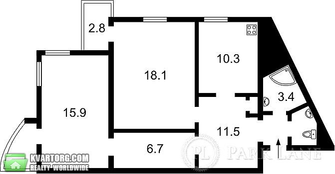 Sell 2-room apartment. Киев,  Бажана — photo 2