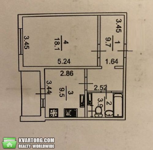 Sell 1-room apartment. Киев,  Моторный пер — photo 8