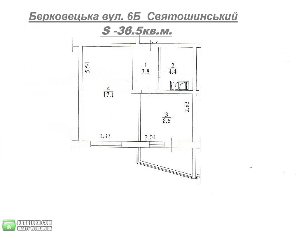 Sell 1-room apartment. Киев, Берковецька — photo 2