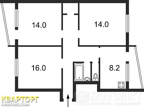 Sell 3-room apartment. Киев,  Чернобыльская — photo 2