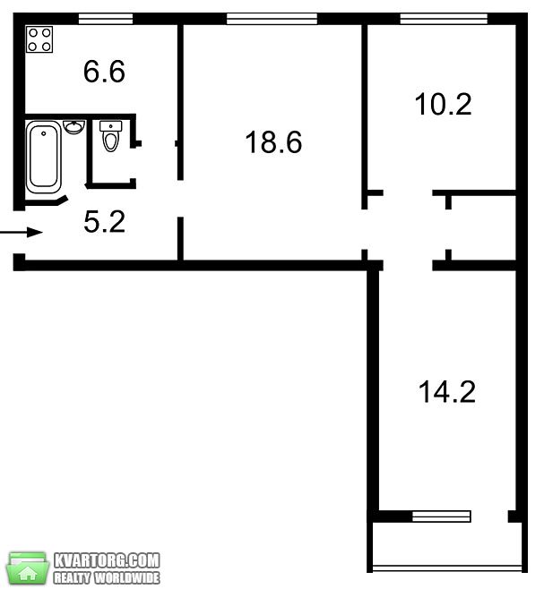 Sell 3-room apartment. Киев,  Победы пр — photo 3